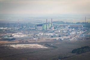 A Paks II. beruházás madártávlatból az 5. blokki első betonöntés napján, 2026. február 5-én. Fotó: Paks II. Zrt. / Kövi Gergely Péter