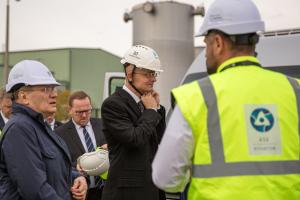 Minister of Foreign Affairs and Trade Peter Szijjarto and Alexey Likhachev, the CEO of Rosatom met in Paks on 14 November 2023. Photo: Paks II. Ltd.