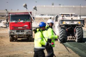 Soil removal to the design level began in the excavation pit of Unit 6 on 18 March 2026. Photo: Paks II. Ltd.