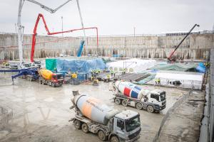 First concrete pouring for Unit 5 on 5 February 2026. Photo: Paks II. Ltd. / Kövi Gergely Péter