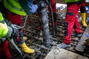 First concrete pouring for Unit 5 on 5 February 2026. Photo: Paks II. Ltd. / Kövi Gergely Péter