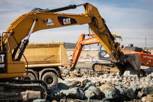 Start of the soil excavation up to the design level on 24 September, 2024. Photo: Paks II. Ltd.