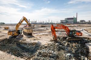 Start of the soil excavation up to the design level on 24 September, 2024. Photo: Paks II. Ltd.