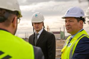 Minister of Foreign Affairs and Trade Peter Szijjarto and Alexey Likhachev, the CEO of Rosatom met in Paks on 14 November 2023. Photo: Paks II. Ltd.