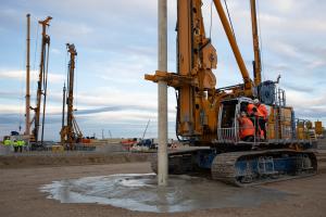 Soil consolidation works on 9 November 2023. Photo: Paks II. Ltd.
