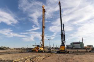 Soil consolidation works on 9 November 2023. Photo: Paks II. Ltd.